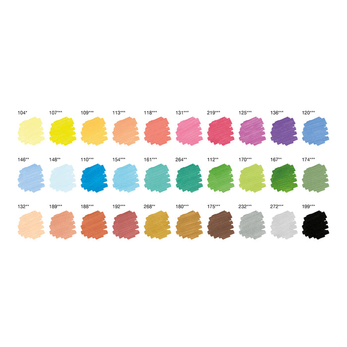 Faber Castell Pitt Artist Pen Dual Marker Wallet Of 30 - #162030 Pitt Artist Pen