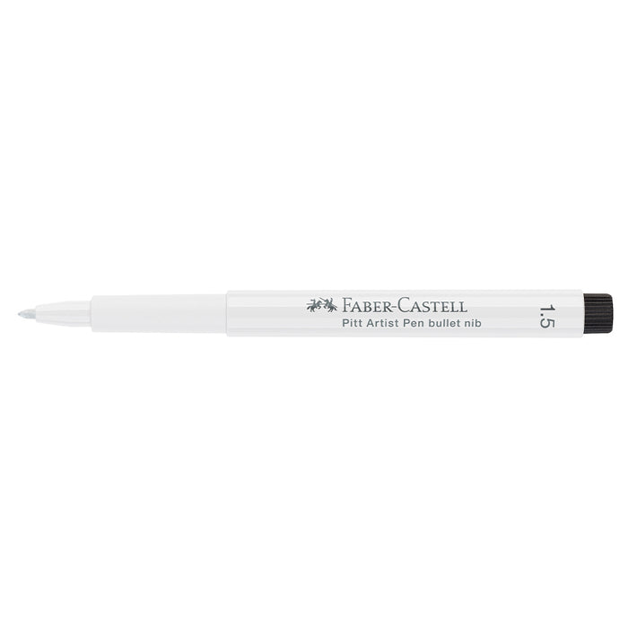 Faber Castell Pitt Artist Pen® 1.5mm Bullet Tip - #101 White - #167893 Pitt Artist Pen