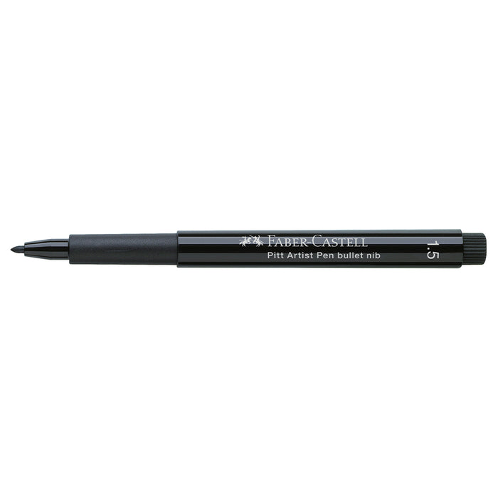 Faber Castell Pitt Artist Pen® 1.5mm Bullet Tip - #199 Black - #167890 Pitt Artist Pen