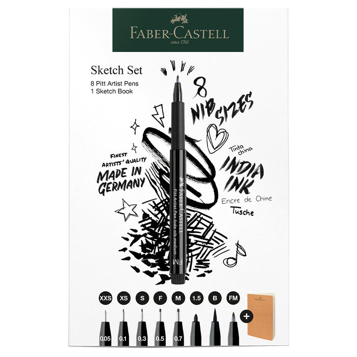 faber castell Pitt Artist Pen® 9-piece set - #267102 Pitt Artist Pen
