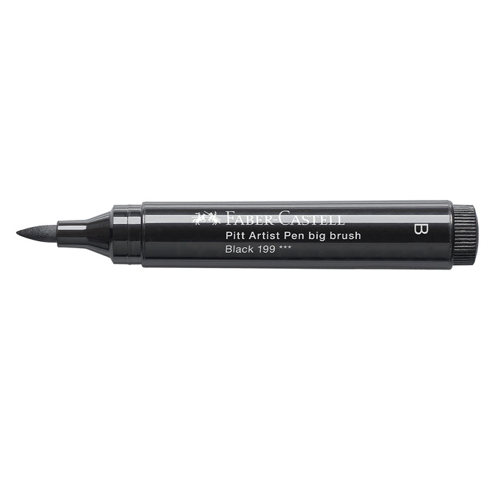 Faber Castell Pitt Artist Pen® Big Brush - #199 Black - #167699 Pitt Artist Pens