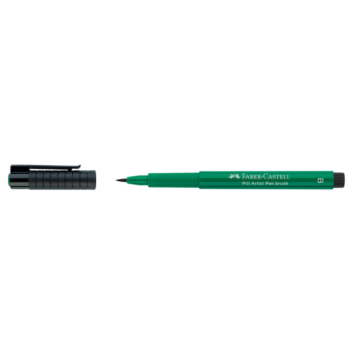 Faber Castell Pitt Artist Pen® Brush - #264 Dark Phthalo Green - #167478 Pitt Artist Pens