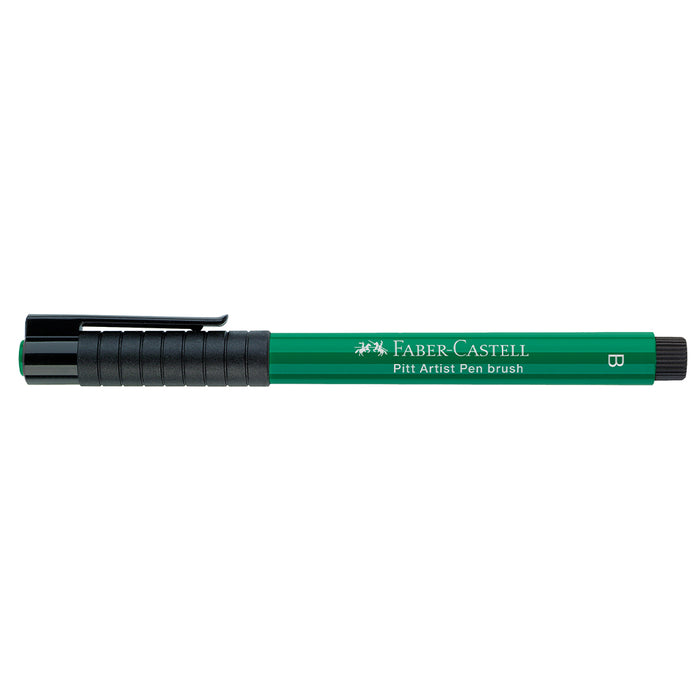 Faber Castell Pitt Artist Pen® Brush - #264 Dark Phthalo Green - #167478 Pitt Artist Pens