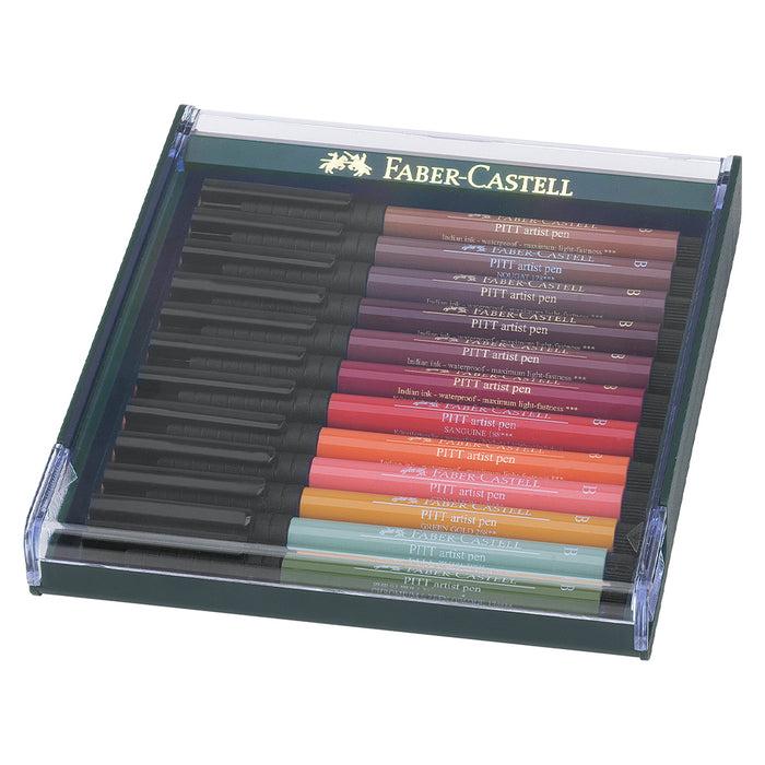 Faber Castell Pitt Artist Pen® Brush - Earth Tones - Set Of 12 - #267422 Pitt Artist Pen