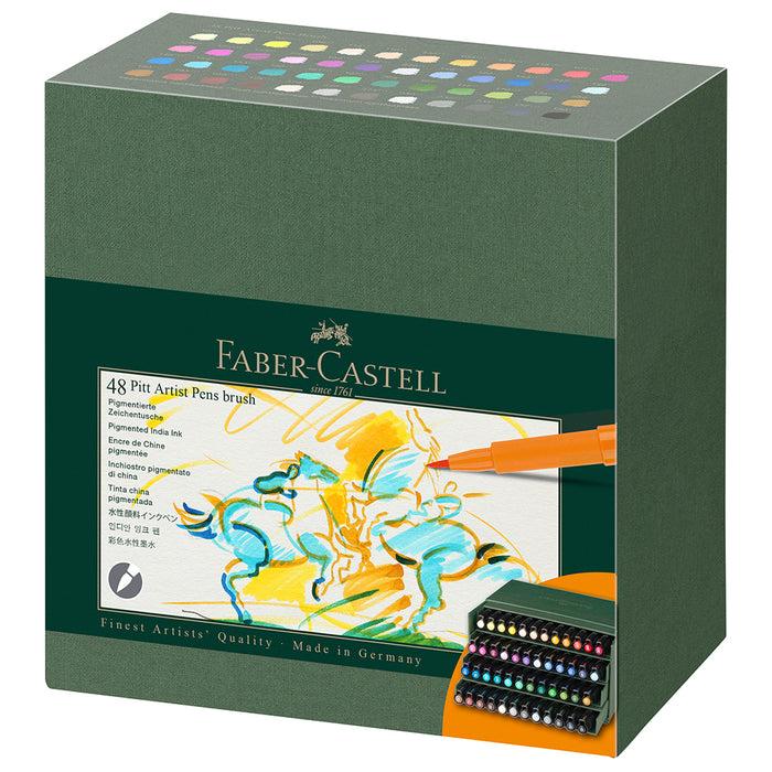 Faber Castell Pitt Artist Pen® Brush - Studio Box Of 48 - #167192 Pitt Artist Pen