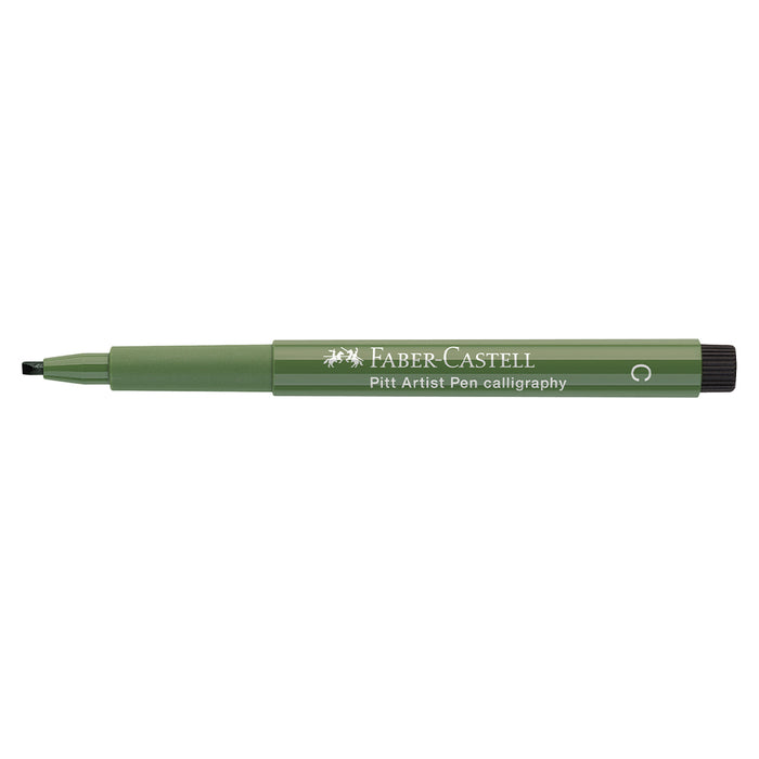 Faber Castell Pitt Artist Pen® Calligraphy - #174 Chromium Green Opaque - #167574 Pitt Artist Pens