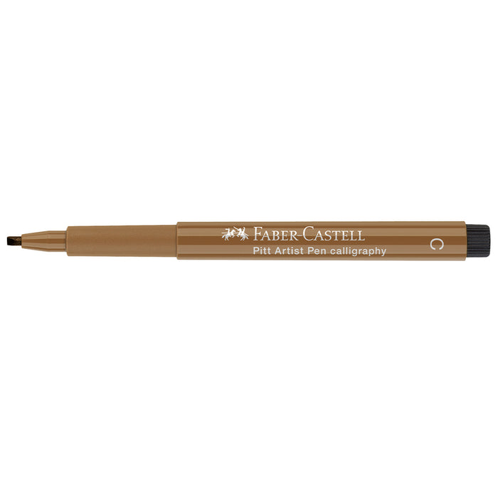 Faber Castell Pitt Artist Pen® Calligraphy - #180 Raw Umber - #167580 Pitt Artist Pens