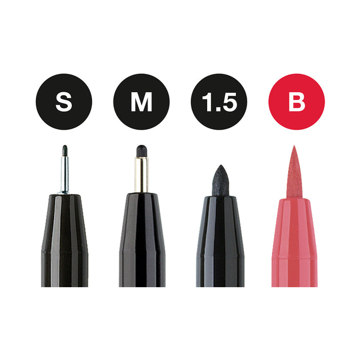 Faber Castell Pitt Artist Pen® Hand Lettering Set - Wallet Of 4 - #267115 Artist Pen