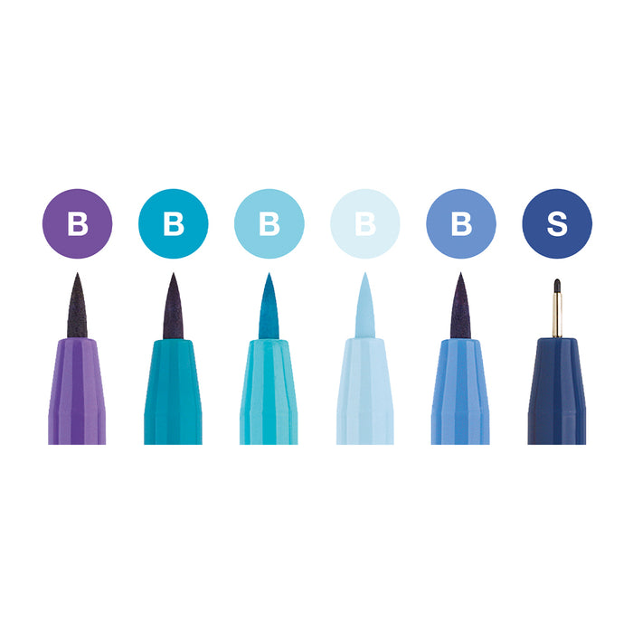 Faber Castell Pitt Artist Pen® Hand Lettering Set - Wallet Of 6 - #267123 Artist Pen