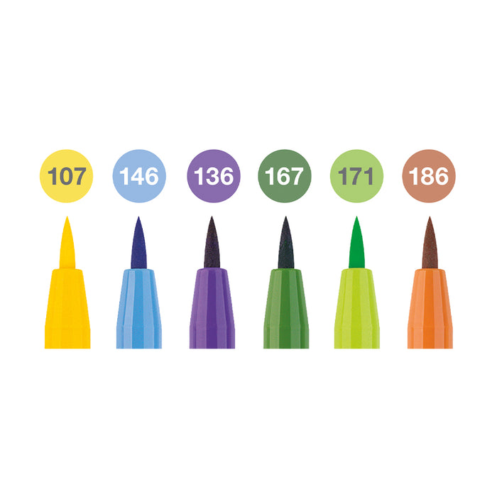 Faber Castell Pitt Artist Pen® Summer Vibes - Wallet Of 6 - #167178 Pitt Artist Pen