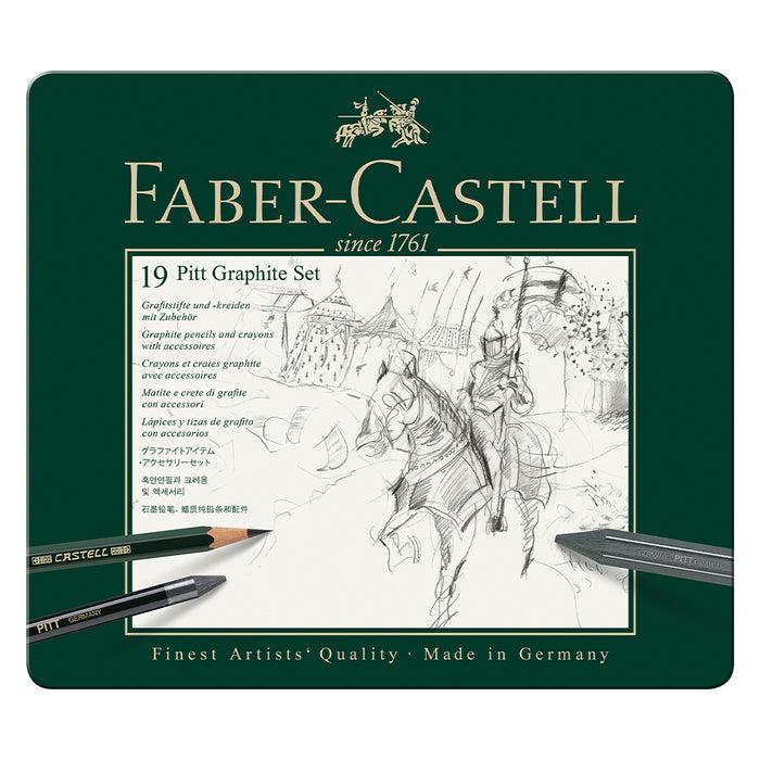Faber Castell Pitt® Graphite Set - Tin Of 19 - #112973 Graphite Set