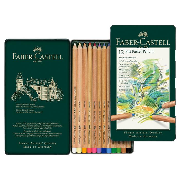 Faber Castell Pitt® Pastel Pencils - Tin Of 12 - #112112 Pastel Pencil