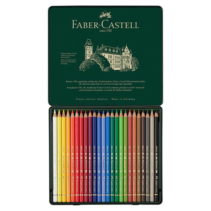 Faber Castell Polychromos® Artists' Colour Pencils - Tin Of 24 - #110024 Colour Pencils