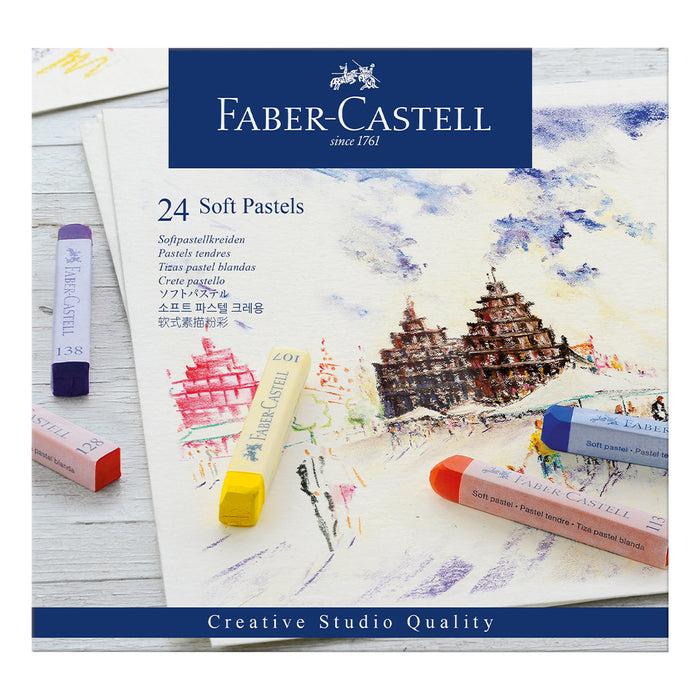 faber castell Soft pastels cardboard wallet of 24 - #128324 Soft Pastels