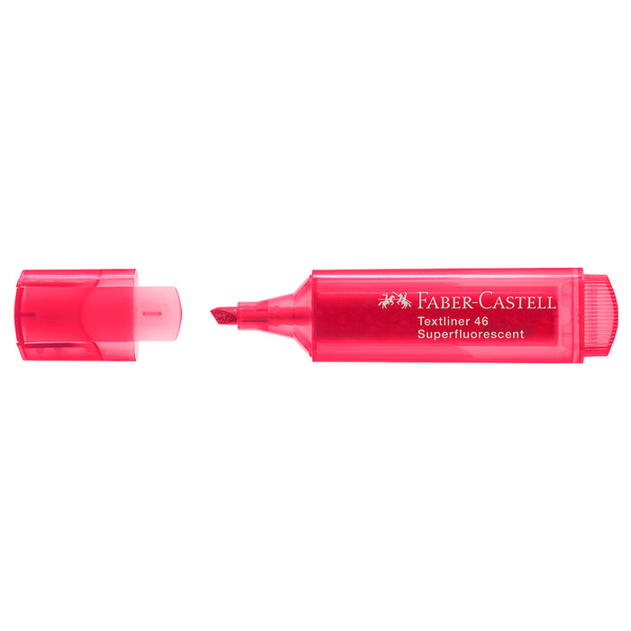 Faber Castell Textliner 46 Superflourescent Red - #154621 Textliner