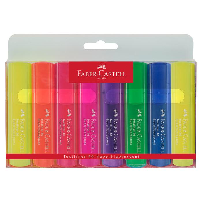 faber castell Textliner 46 Superflourescent wallet of 8 - #154662 Textliner