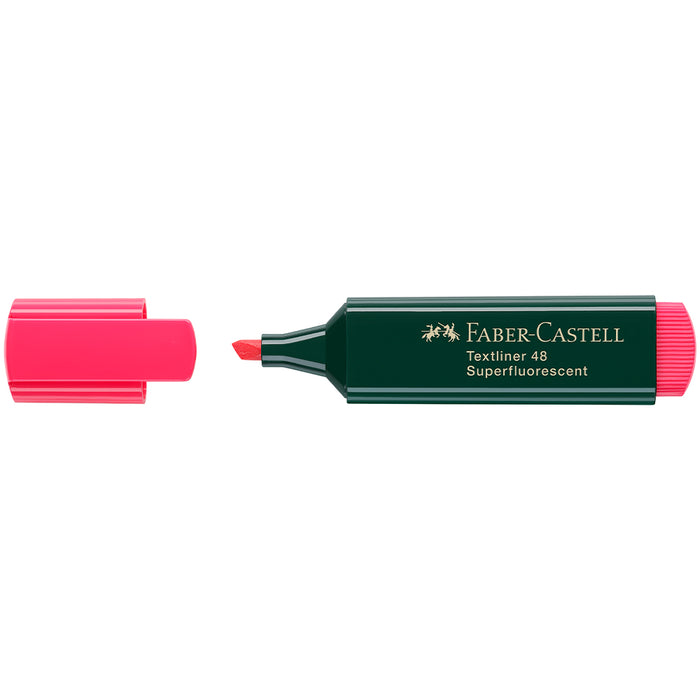 Faber Castell Textliner 48 Superfluorescent Red - #154821 Textliner