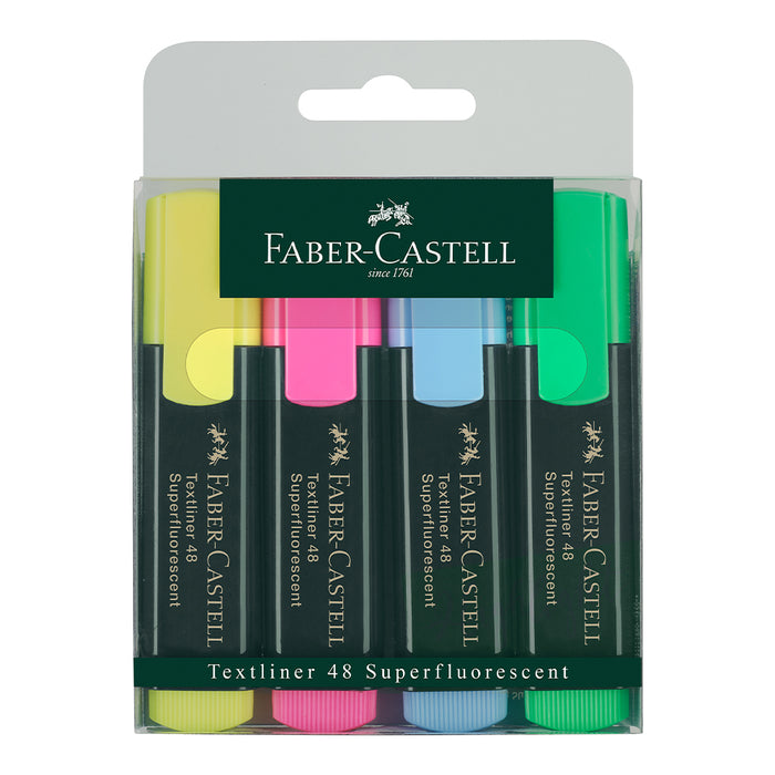 faber castell Textliner 48 Superfluorescent wallet of 4 - #154804 Textliner