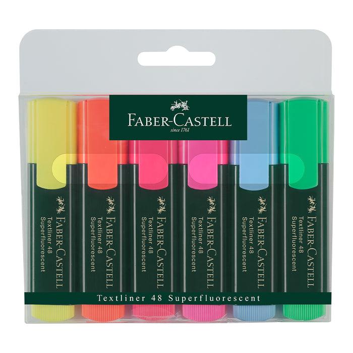 faber castell Textliner 48 Superfluorescent wallet of 6 - #154806 Textliner