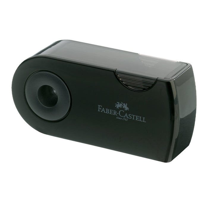 Faber Castell Twin Sharpener With Protective Sleeve Black #182700 Sharpener