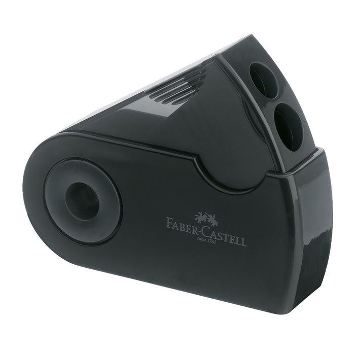Faber Castell Twin Sharpener With Protective Sleeve Black #182700 Sharpener