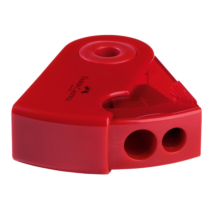 Faber Castell Twin Sharpener With Protective Sleeve Blackberry #182701 Sharpener