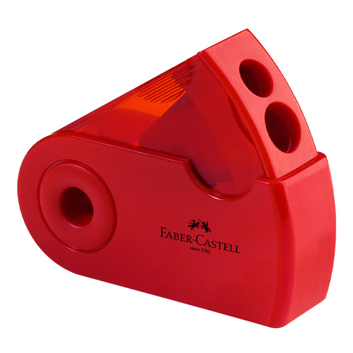 faber castell Twin sharpener with protective sleeve blackberry #182701 Sharpener