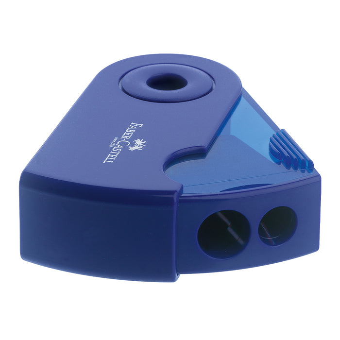 Faber Castell Twin Sharpener With Protective Sleeve Blue #182701 Sharpener