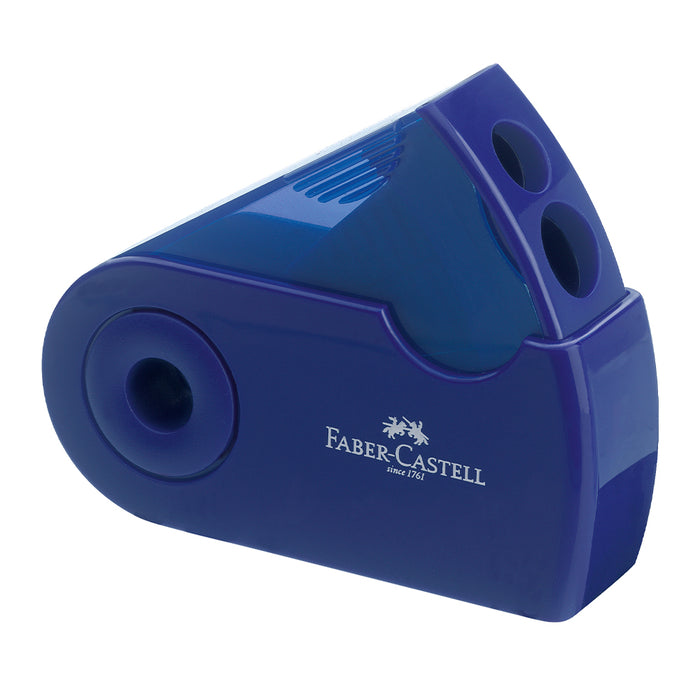 Faber Castell Twin Sharpener With Protective Sleeve Blue #182701 Sharpener