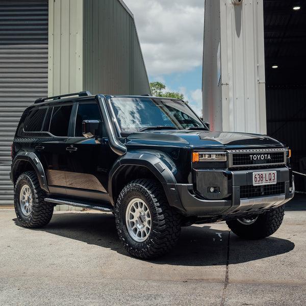 fabulous fabs 5 Inch Short Entry Stainless Snorkel to suit Toyota Landcruiser Prado 250 Series