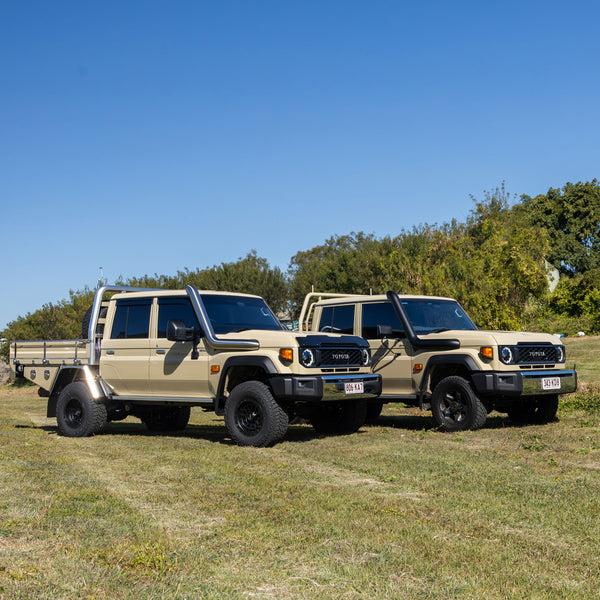 fabulous fabs 5 Inch Stainless Snorkel to suit Toyota Landcruiser 1VD & 1GD 76/78/79 (Facelift 2023 0nwards) 4x4 Accessories