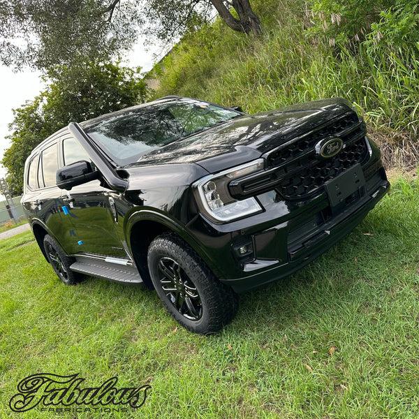 Fabulous Fabs Ford Everest Next Gen 4 Inch Stainless Snorkel And Alloy Washer Bottle Kit (Short & Mid Entry Available) 4x4 Accessories