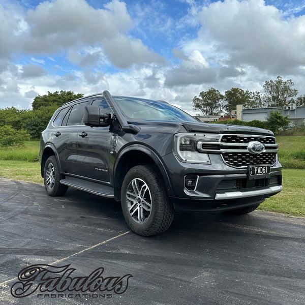fabulous fabs Ford Everest Next Gen 4 Inch Stainless Snorkel and Alloy Washer Bottle Kit (Short & Mid Entry Available) 4x4 Accessories fabulous fabs Ford Everest Next Gen 4 Inch Stainless Snorkel and Alloy Washer Bottle Kit (Short & Mid Entry Available) 4x4 Accessories