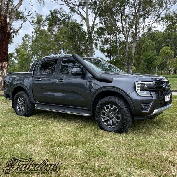 fabulous fabs Ford Ranger Next Gen 5 inch Stainless Snorkel and Alloy Washer Bottle Kit 4x4 Accessories fabulous fabs Ford Ranger Next Gen 5 inch Stainless Snorkel and Alloy Washer Bottle Kit 4x4 Accessories