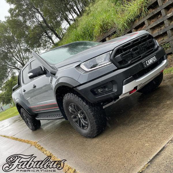 fabulous fabs Ford Ranger Raptor Stainless Snorkel and Alloy Airbox Kit (Short & Mid Entry Available) 4x4 Accessories fabulous fabs Ford Ranger Raptor Stainless Snorkel and Alloy Airbox Kit (Short & Mid Entry Available) 4x4 Accessories