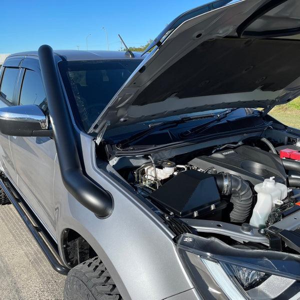 fabulous fabs Isuzu Dmax 2020 Onwards Stainless Snorkel and Alloy Panel Filter Airbox Kit (Short & Mid Entry Available) 4x4 Accessories