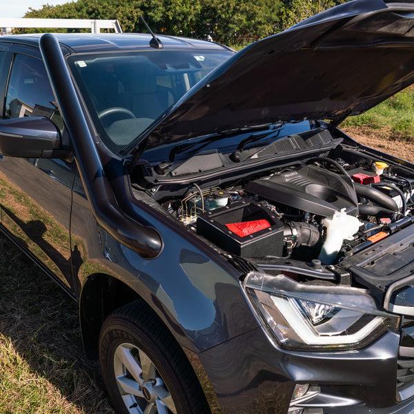 fabulous fabs Isuzu Dmax 2020 Onwards Stainless Snorkel and Alloy Pod Filter Airbox Kit (Short & Mid Entry Available) 4x4 Accessories