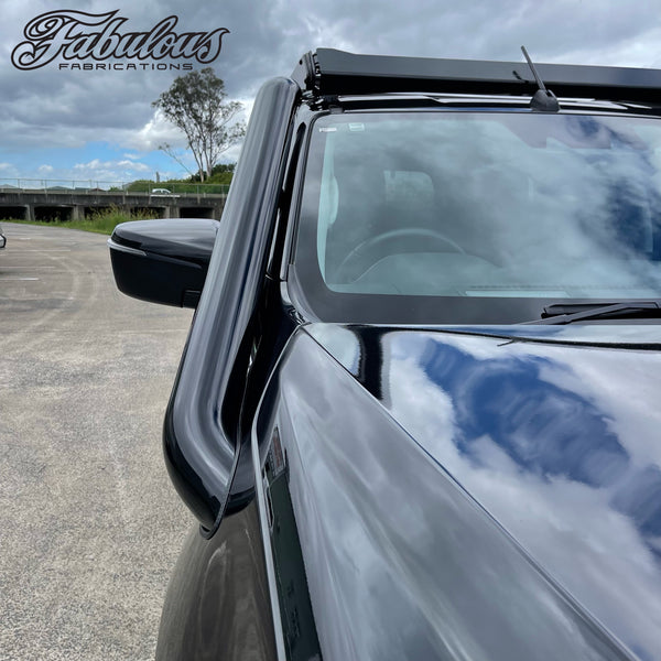 Fabulous Fabs Isuzu MUX 2020 Onwards Stainless Snorkel And Alloy Pod Filter Airbox Kit (Short & Mid Entry Available) 4x4 Accessories