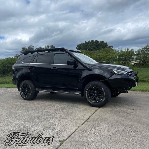 fabulous fabs Isuzu MUX 2020 Onwards Stainless Snorkel and Alloy Pod Filter Airbox Kit (Short & Mid Entry Available) 4x4 Accessories