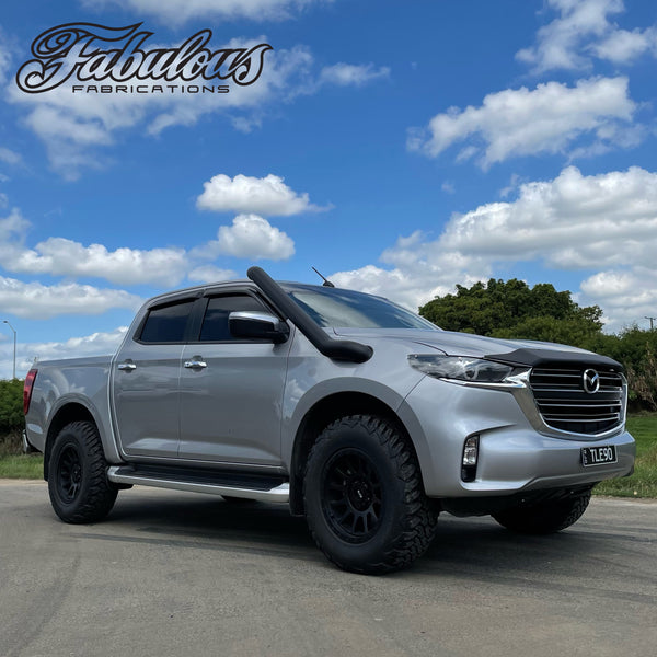 Fabulous Fabs Mazda BT50 2020 Onwards Stainless Snorkel And Alloy Panel Filter Airbox Kit (Short & Mid Entry Available) 4x4 Accessories