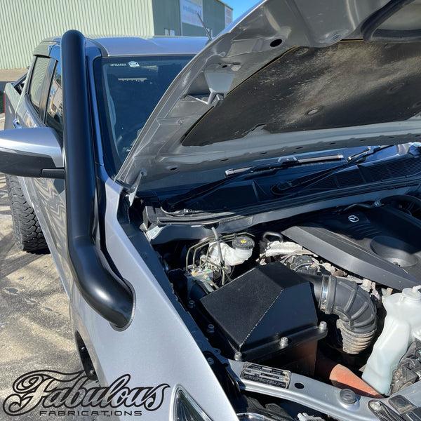 fabulous fabs Mazda BT50 2020 Onwards Stainless Snorkel and Alloy Panel Filter Airbox Kit (Short & Mid Entry Available) 4x4 Accessories