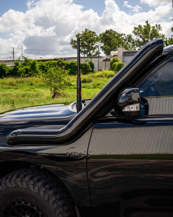 Fabulous Fabs Nissan Y62 Patrol 5" Long Entry Stainless Snorkel 4x4 Accessories