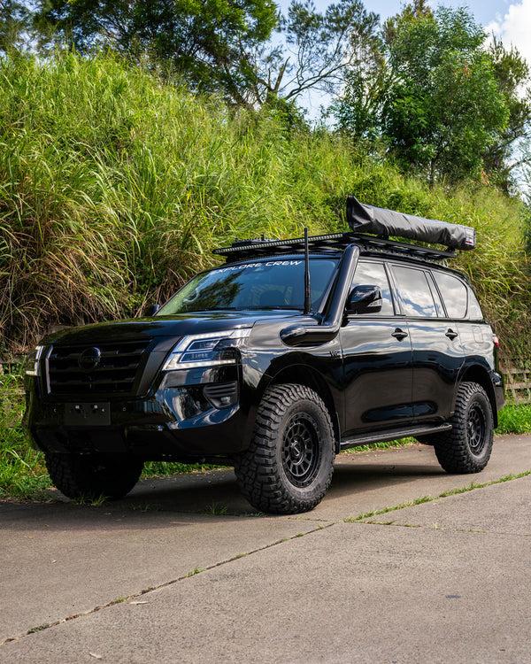 fabulous fabs Nissan Y62 Patrol 5" Long Entry Stainless Snorkel 4x4 Accessories