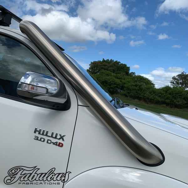 Fabulous Fabs Stainless Snorkel To Suit Toyota Hilux N70 (Short & Long Entry Available) 4x4 Accessories