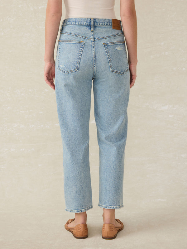 Faherty 90s Crop Patchwork Jean - Heirloom Indigo Wash Women's Bottoms