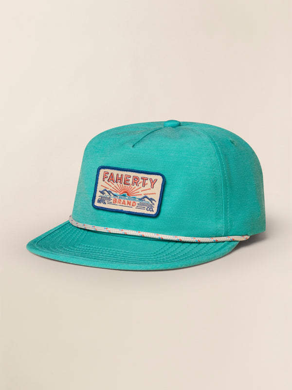 faherty All Day™ Corded Hat - Teal Sea Accessories Hats