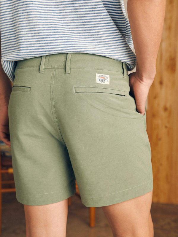 Faherty All Day™ Short 1.0 (5" Inseam) - Olive Men's Bottoms
