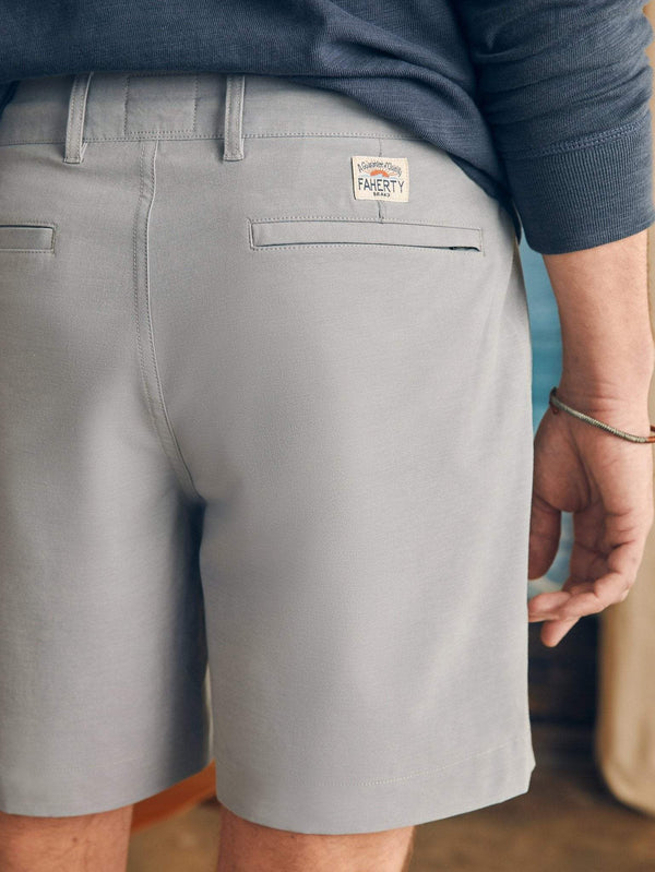 Faherty All Day™ Short 1.0 (7") - Ice Grey Men's Bottoms