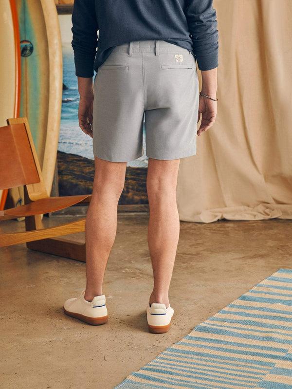 Faherty All Day™ Short 1.0 (7") - Ice Grey Men's Bottoms