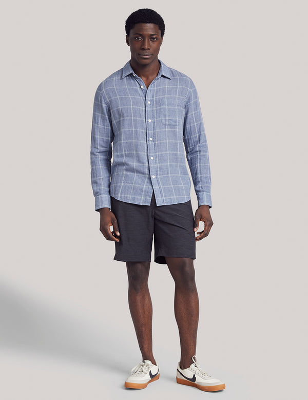 Faherty All Day™ Short 1.0 (9") - Charcoal Men's Bottoms